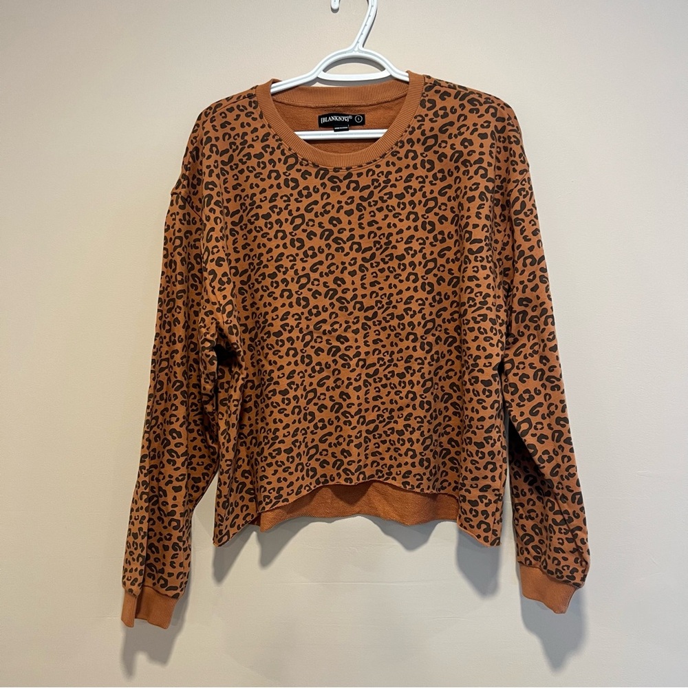 Women’s Blank NYC Animal Print Top in Brown and Black